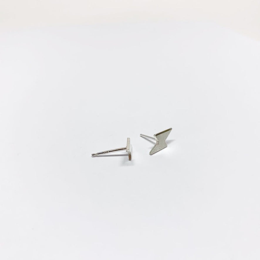 Mini Lightning Bolt Stud Earrings by Jennifer Cervelli Jewelry