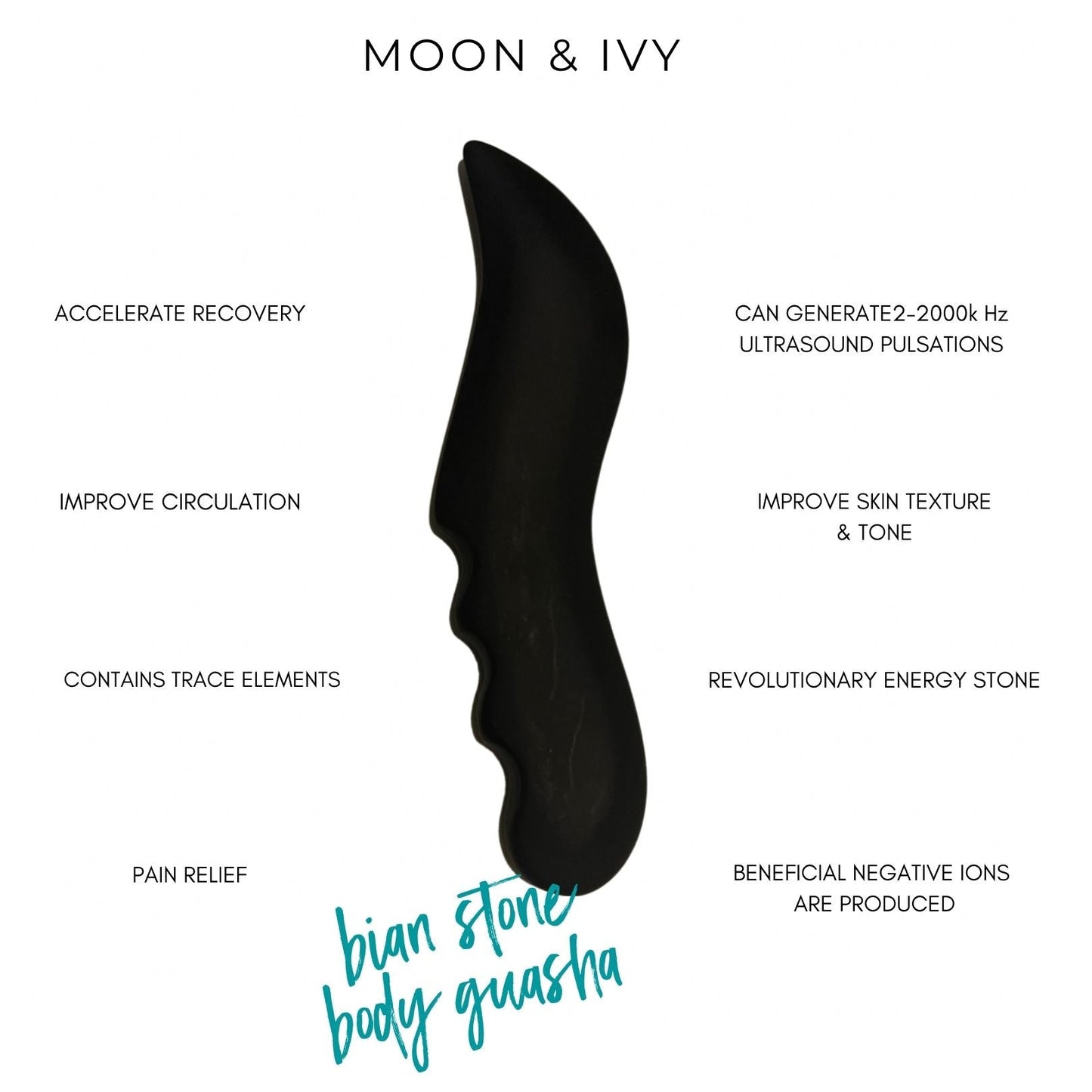 Bian Stone Body Sculpting GuaSha by Moon & Ivy