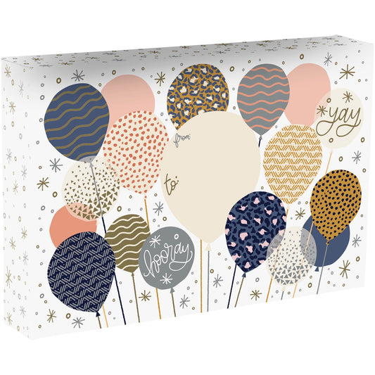 Party Balloons Large Birthday Printed Gift Mailing Boxes by Present Paper