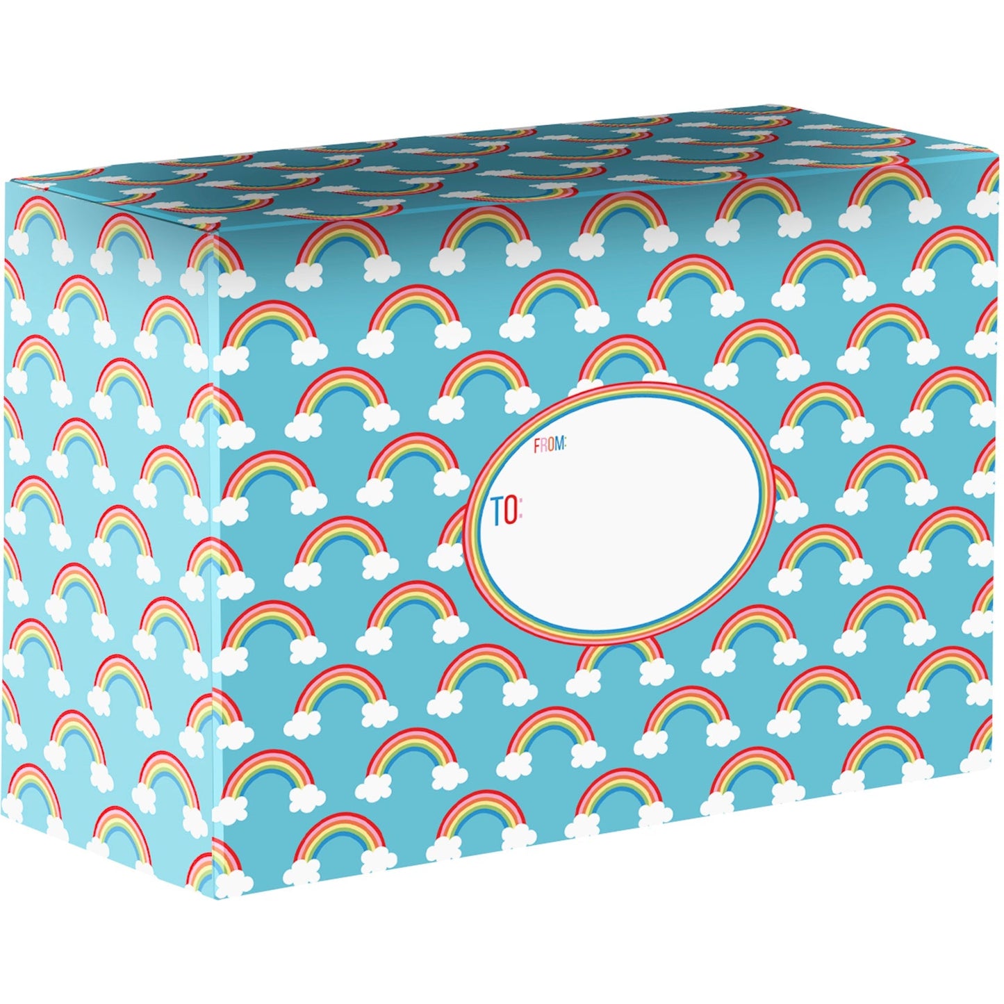 Over the Rainbow Medium Kids Printed Gift Mailing Boxes by Present Paper