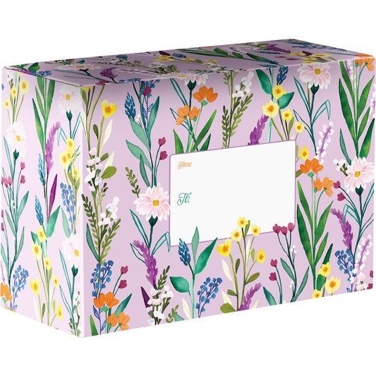 Secret Garden Medium Floral Printed Gift Mailing Boxes by Present Paper