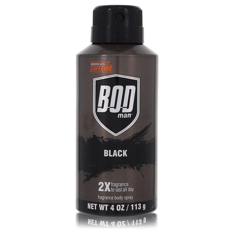 Bod Man Black by Parfums De Coeur Body Spray 4 oz for Men by Avera Group