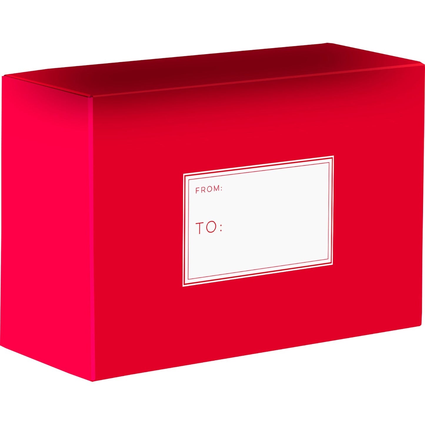 Red Medium Printed Gift Mailing Boxes by Present Paper