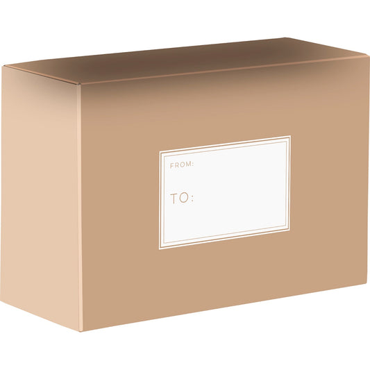 Natural Medium Printed Gift Mailing Boxes by Present Paper