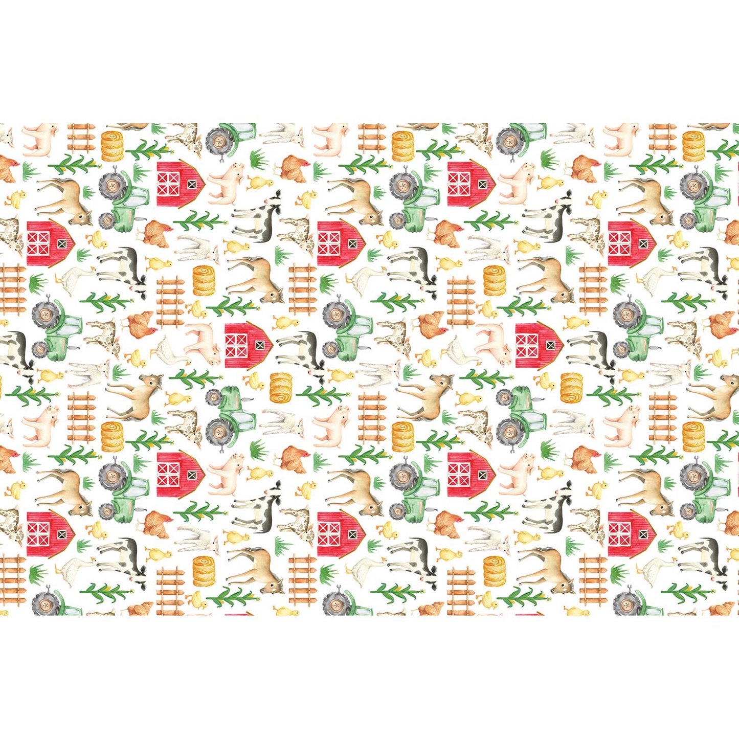 Farm Animals 20" x 30" Baby Gift Tissue Paper by Present Paper