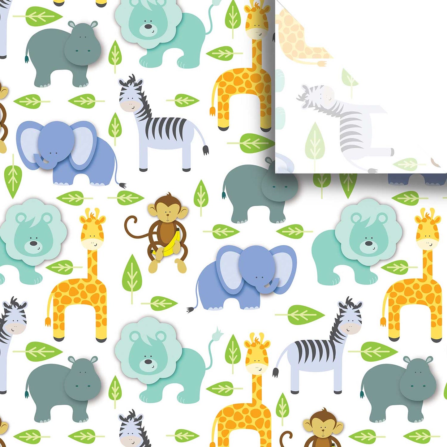 Zoo Animals 20" x 30" Baby Gift Tissue Paper by Present Paper