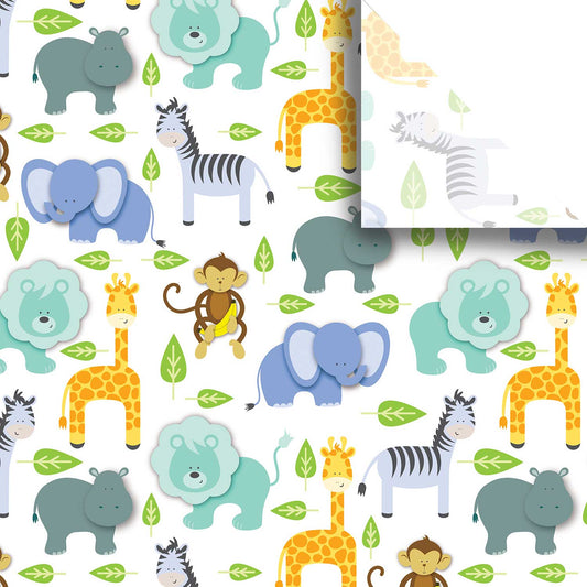 Zoo Animals 20" x 30" Baby Gift Tissue Paper by Present Paper