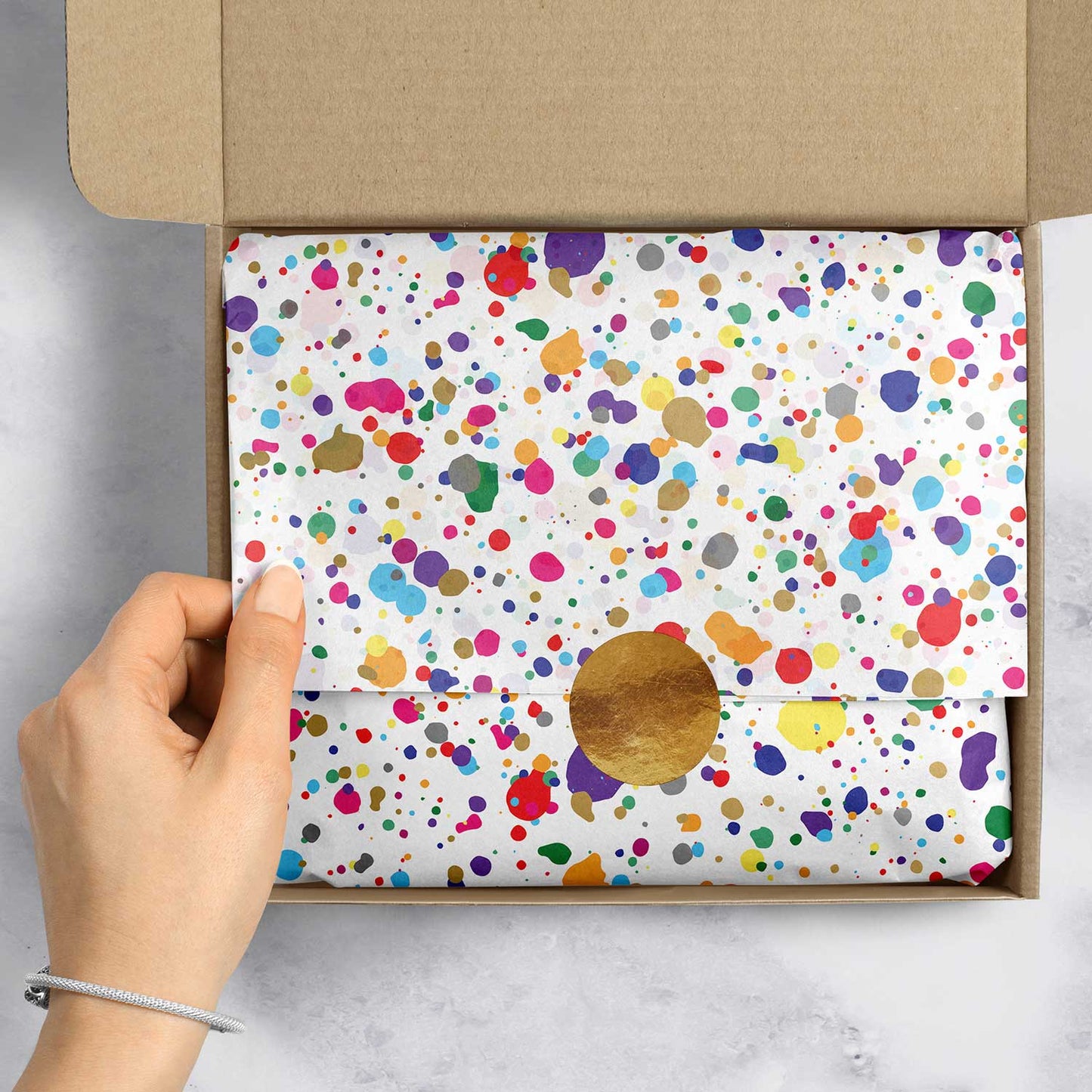 Paint Splatter 20" x 30" Gift Tissue Paper by Present Paper