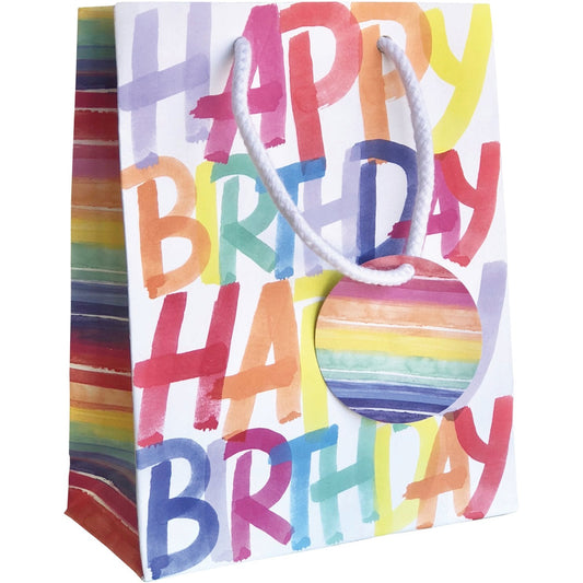 Small Gift Bags, Rainbow Birthday by Present Paper