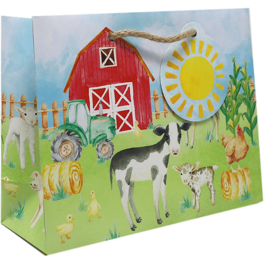 Small Baby Gift Bags, Farm Animals by Present Paper