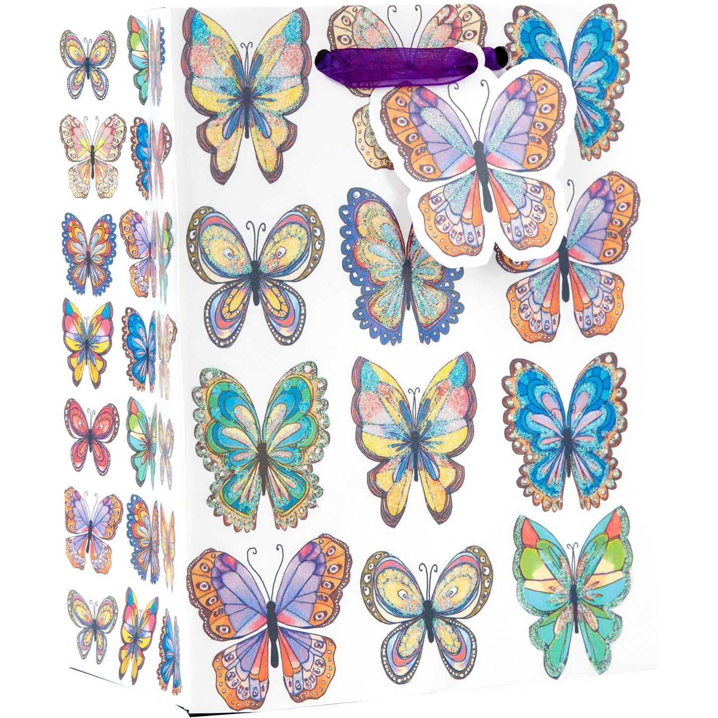 Small Matte Gift Bags with Holographic, Butterflies by Present Paper