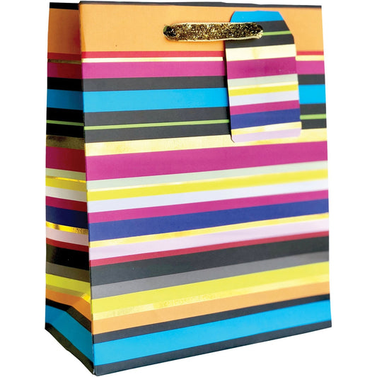 Small Gift Bags, Hot Stripe by Present Paper