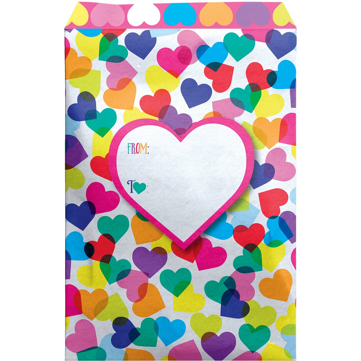 Small Valentine Love Printed Padded Mailing Envelopes, Heartfelt by Present Paper