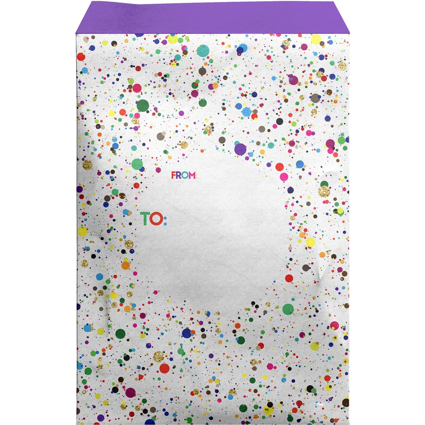 Small Printed Padded Mailing Envelopes, Paint Splatter by Present Paper