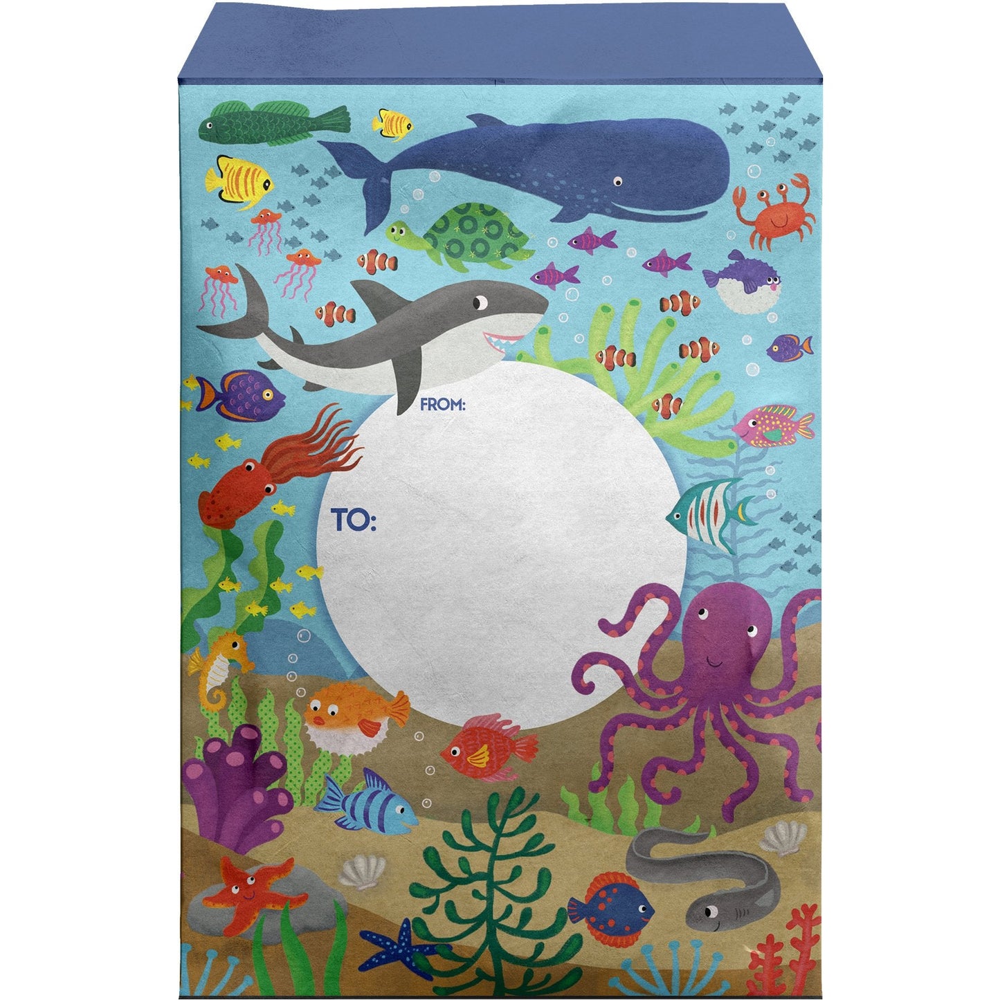 Small Kids Printed Padded Mailing Envelopes, Ocean Friends by Present Paper