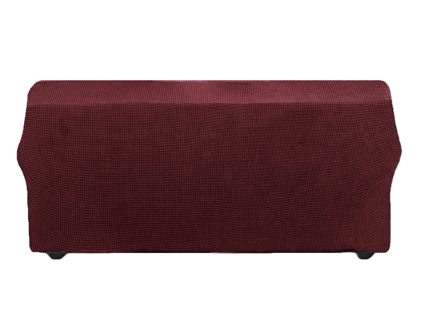 Burgundy 2-Piece Set Slipcover Sofa & Loveseat Cover Protector 4-Way Stretch Elastic by Homemartgoods