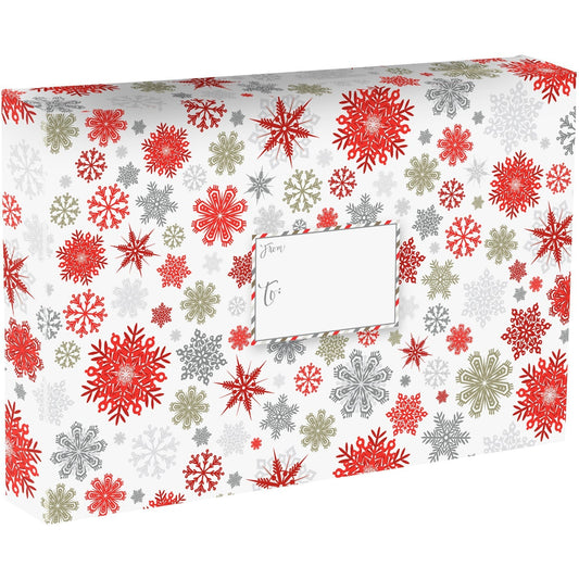 Sparkleflake Large Christmas Printed Gift Mailing Boxes by Present Paper