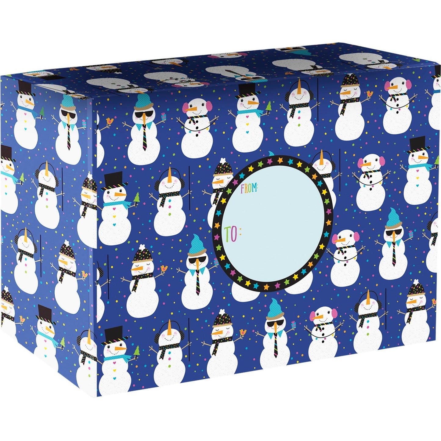 Snowman Party Medium Christmas Printed Gift Mailing Boxes by Present Paper