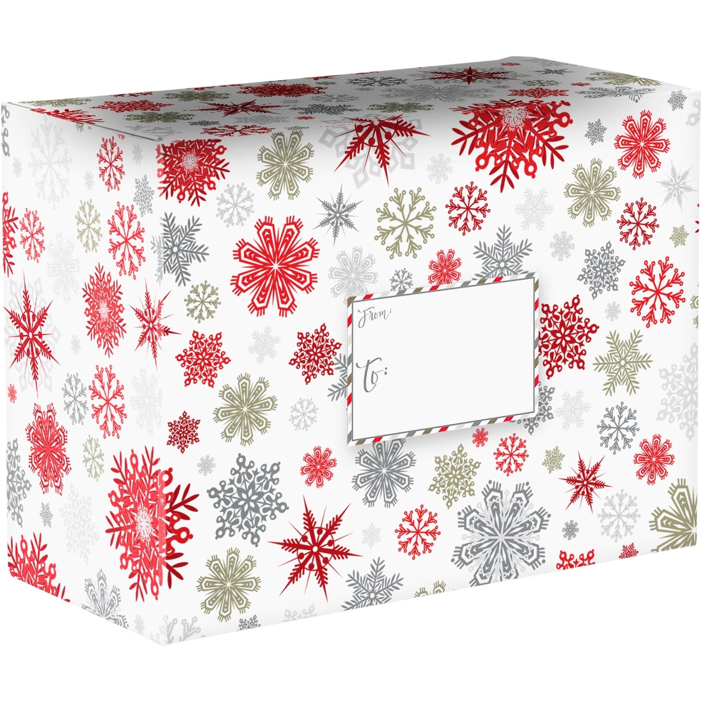 Spakleflake Medium Christmas Printed Gift Mailing Boxes by Present Paper