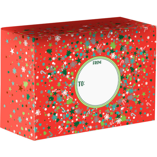 Party Medium Christmas Printed Gift Mailing Boxes by Present Paper