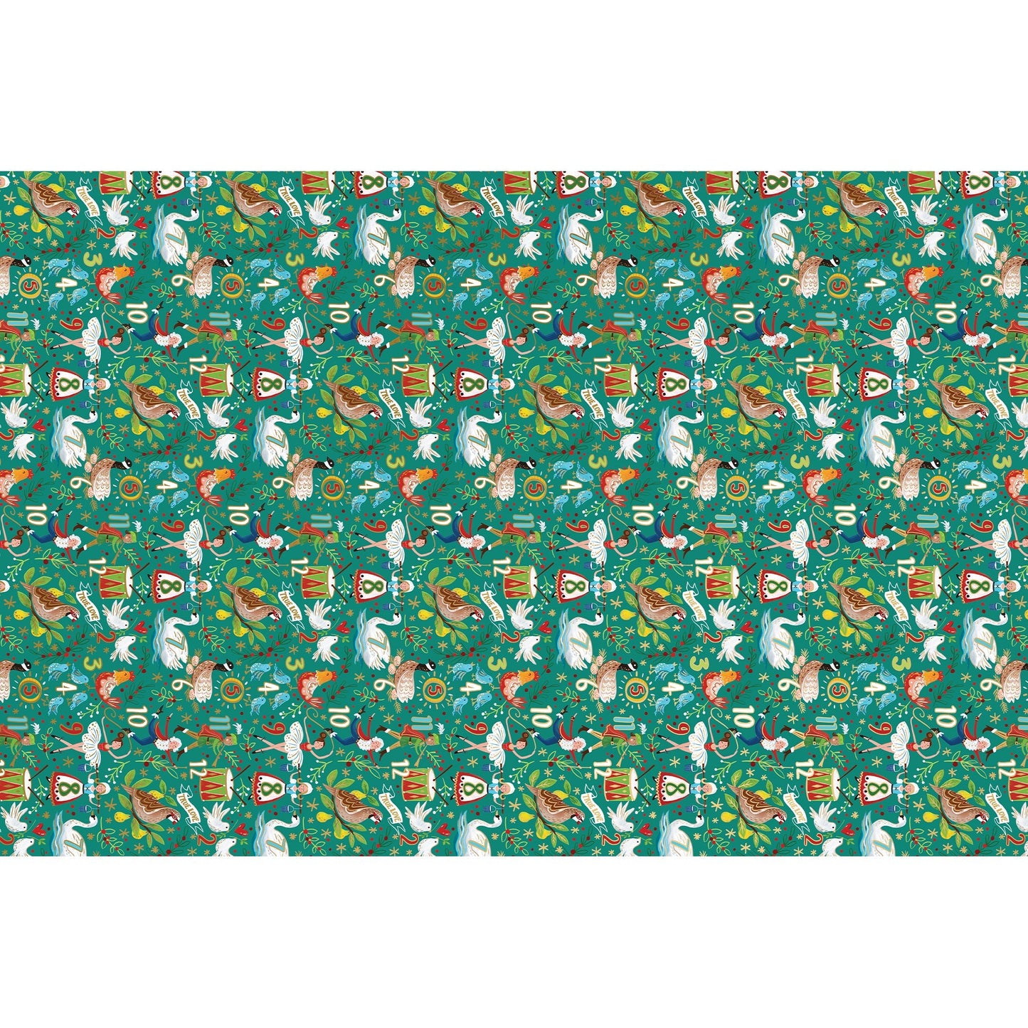 12 Days 20" x 30" Christmas Gift Tissue Paper by Present Paper