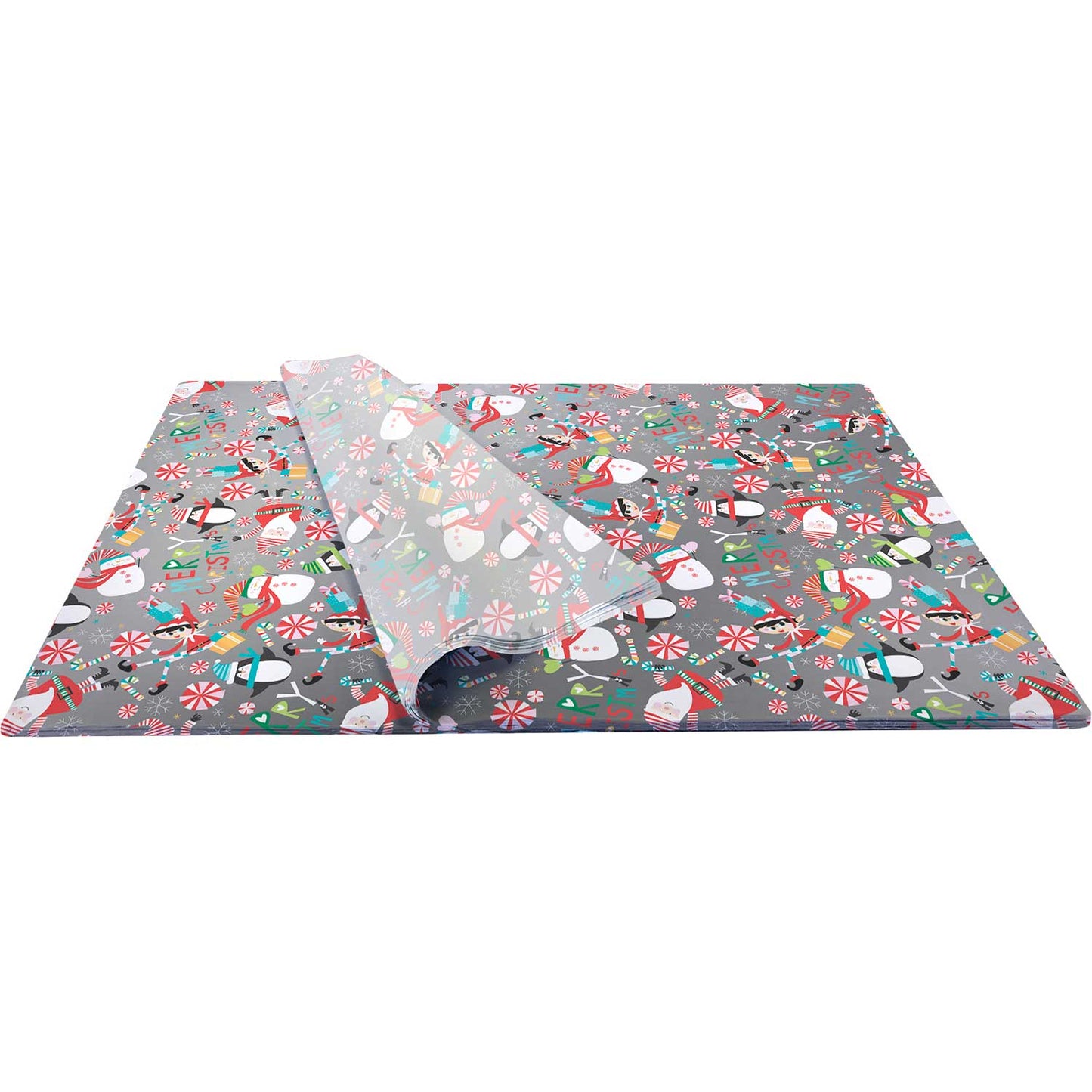 Santa & Snowmen 20" x 30" Christmas Gift Tissue Paper by Present Paper