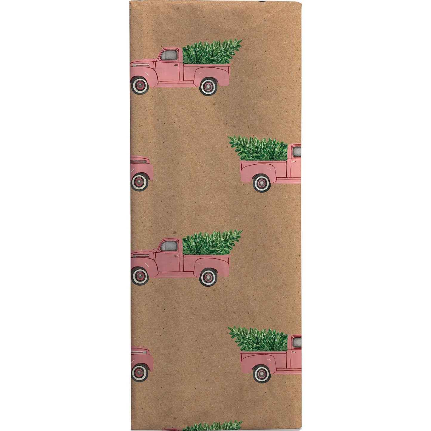 Red Pickup Truck 20" x 30" Christmas Gift Tissue Paper by Present Paper