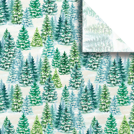 Snowy Trees 20" x 30" Christmas Gift Tissue Paper by Present Paper