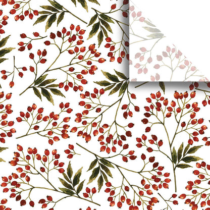 Snow Berries 20" x 30" Christmas Gift Tissue Paper by Present Paper