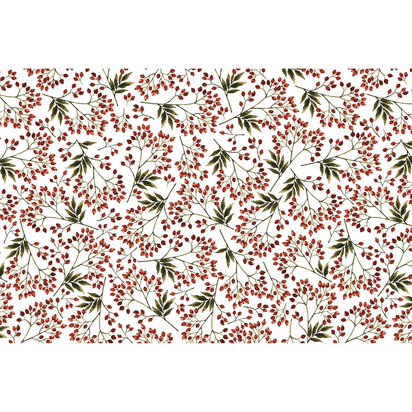 Snow Berries 20" x 30" Christmas Gift Tissue Paper by Present Paper