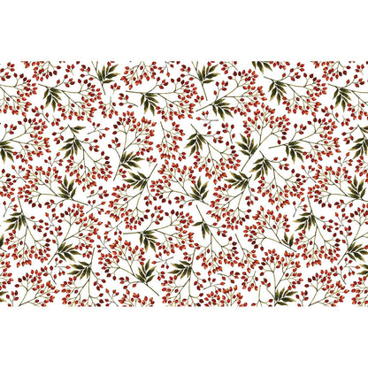 Snow Berries 20" x 30" Christmas Gift Tissue Paper by Present Paper