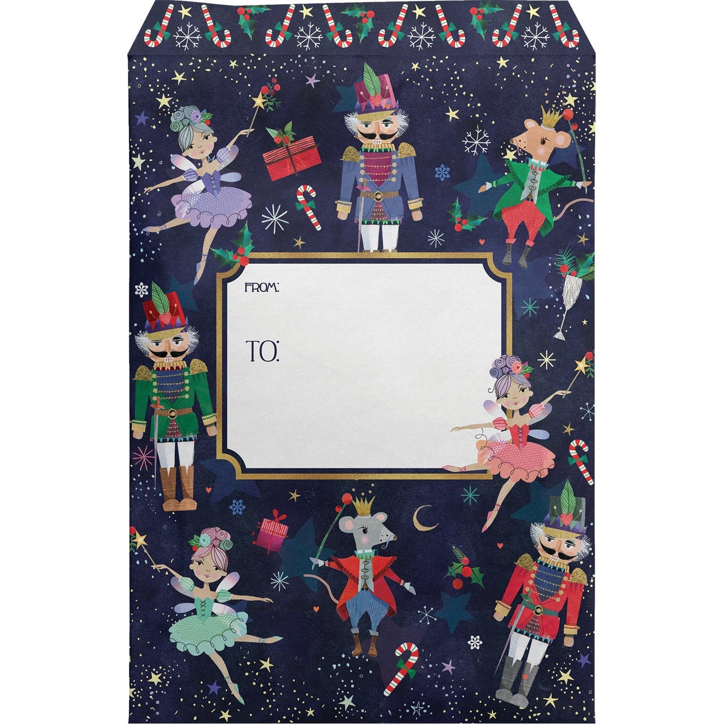 Small Christmas Printed Padded Mailing Envelopes, Nutcracker Ballet by Present Paper