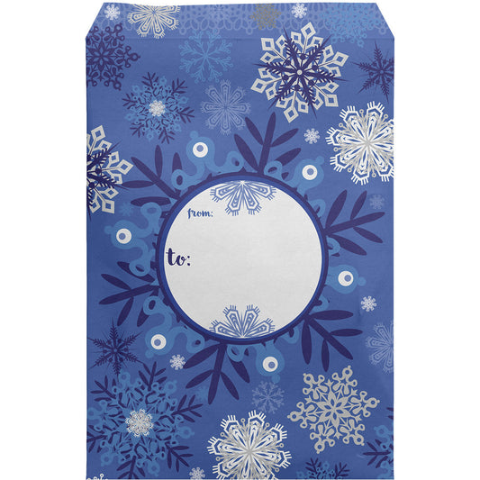 Small Christmas Printed Padded Mailing Envelopes, Elegant Snowflake by Present Paper