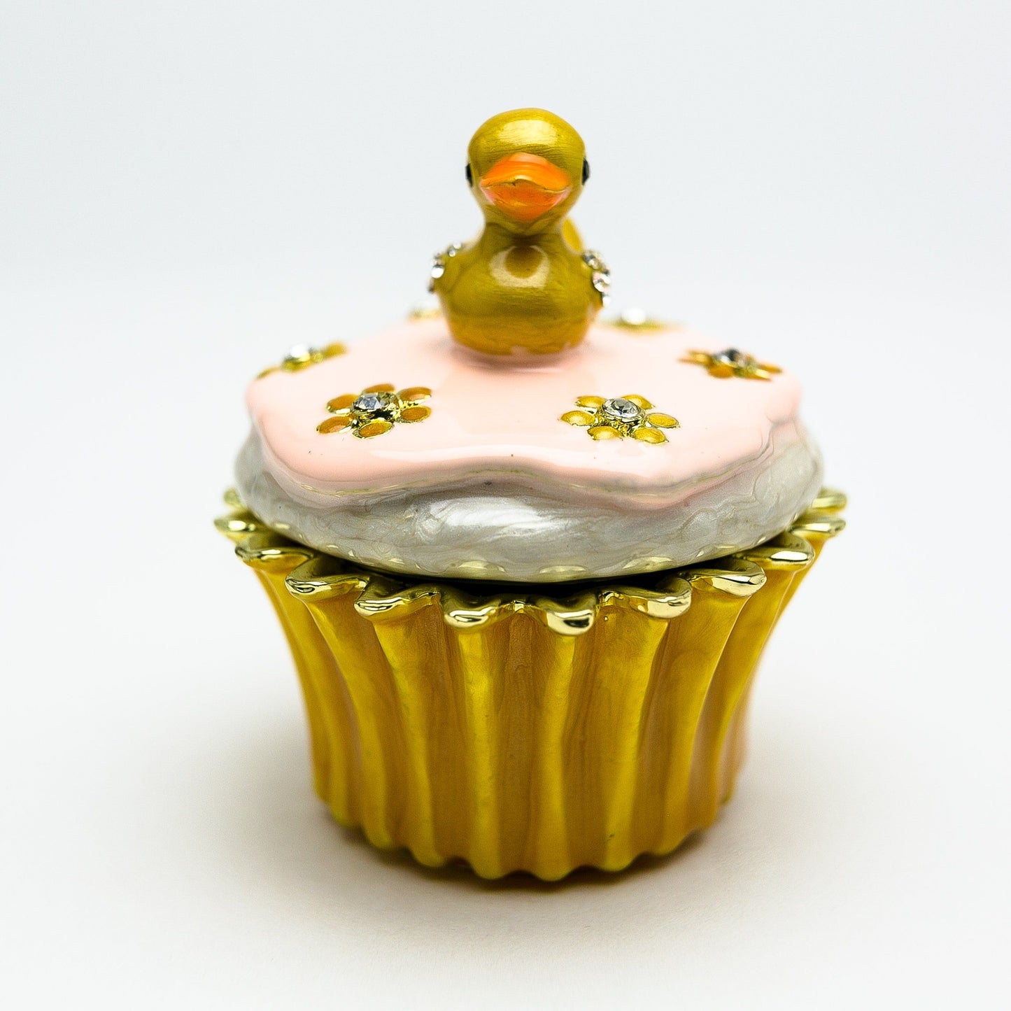 Yellow Duck on Cupcake by Keren Kopal