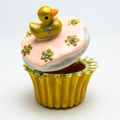 Yellow Duck on Cupcake by Keren Kopal