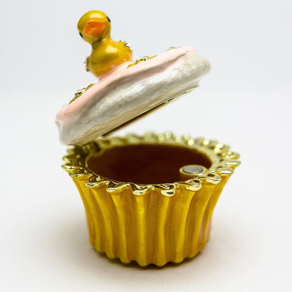 Yellow Duck on Cupcake by Keren Kopal