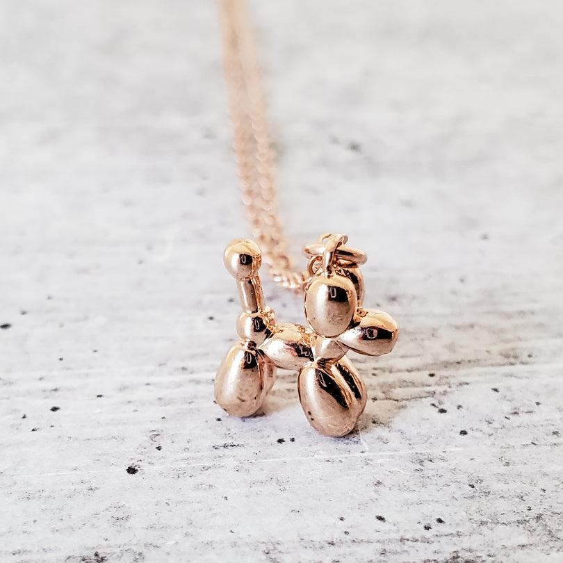 Balloon Dog Necklace by Salt and Sparkle