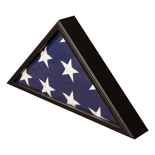 Sergeant Flag Case, Personal Inscription Engraving - Black Color. by The Military Gift Store