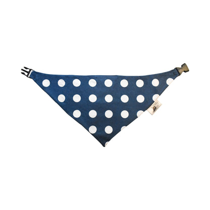 Navy Anchors Reversible Dog Bandana by Uptown Pups