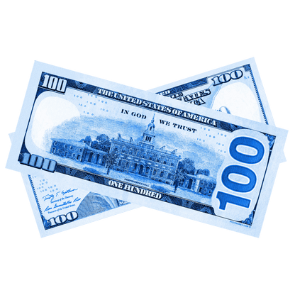 100x $100 New Series Blue Bills by Prop Money Inc