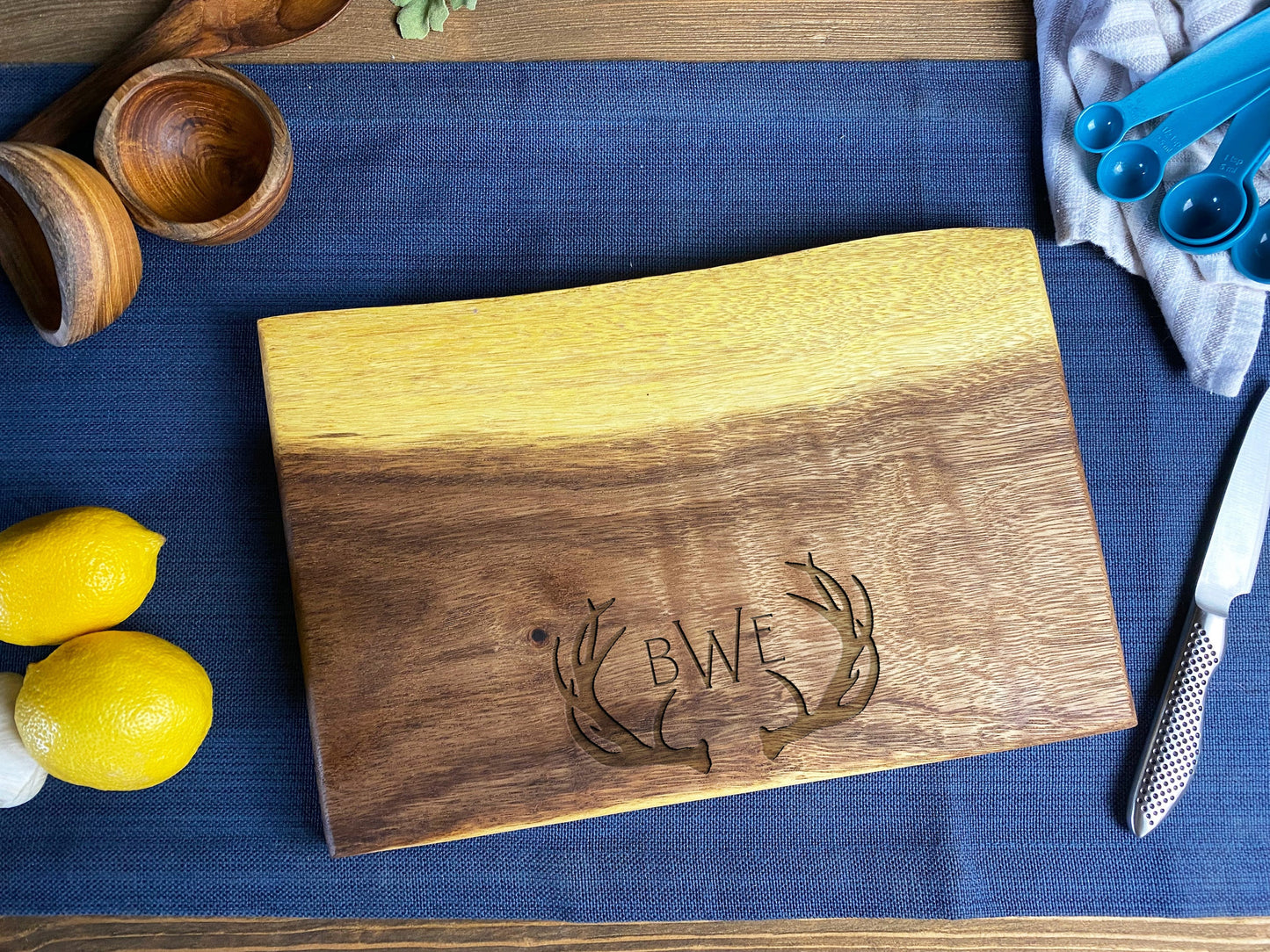 Small Live Edge Square End Board by Tuckahoe Hardwoods