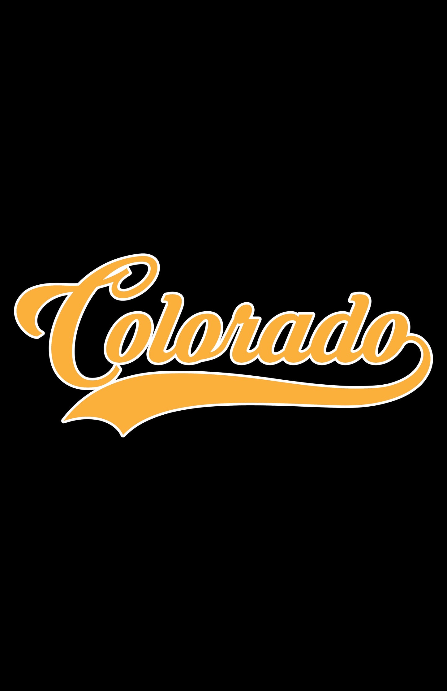 Colorado Baseball Text Unisex Tee by Colorado Threads Clothing