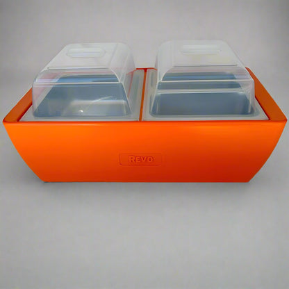 REVO Dubler HEAT | Flameless Chafer and Cooler | Orange Burst by REVO COOLERS, LLC