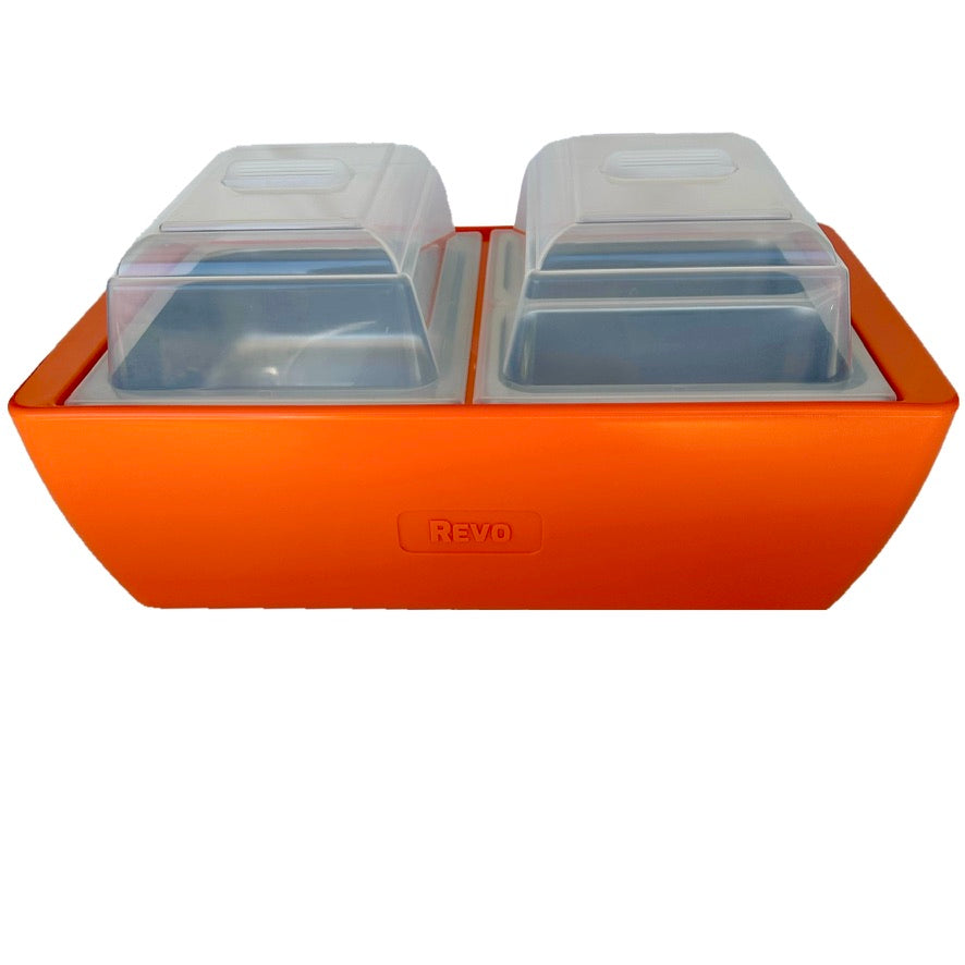 REVO Dubler Cooler | Orange Burst | Insulated Party Cooler by REVO COOLERS, LLC