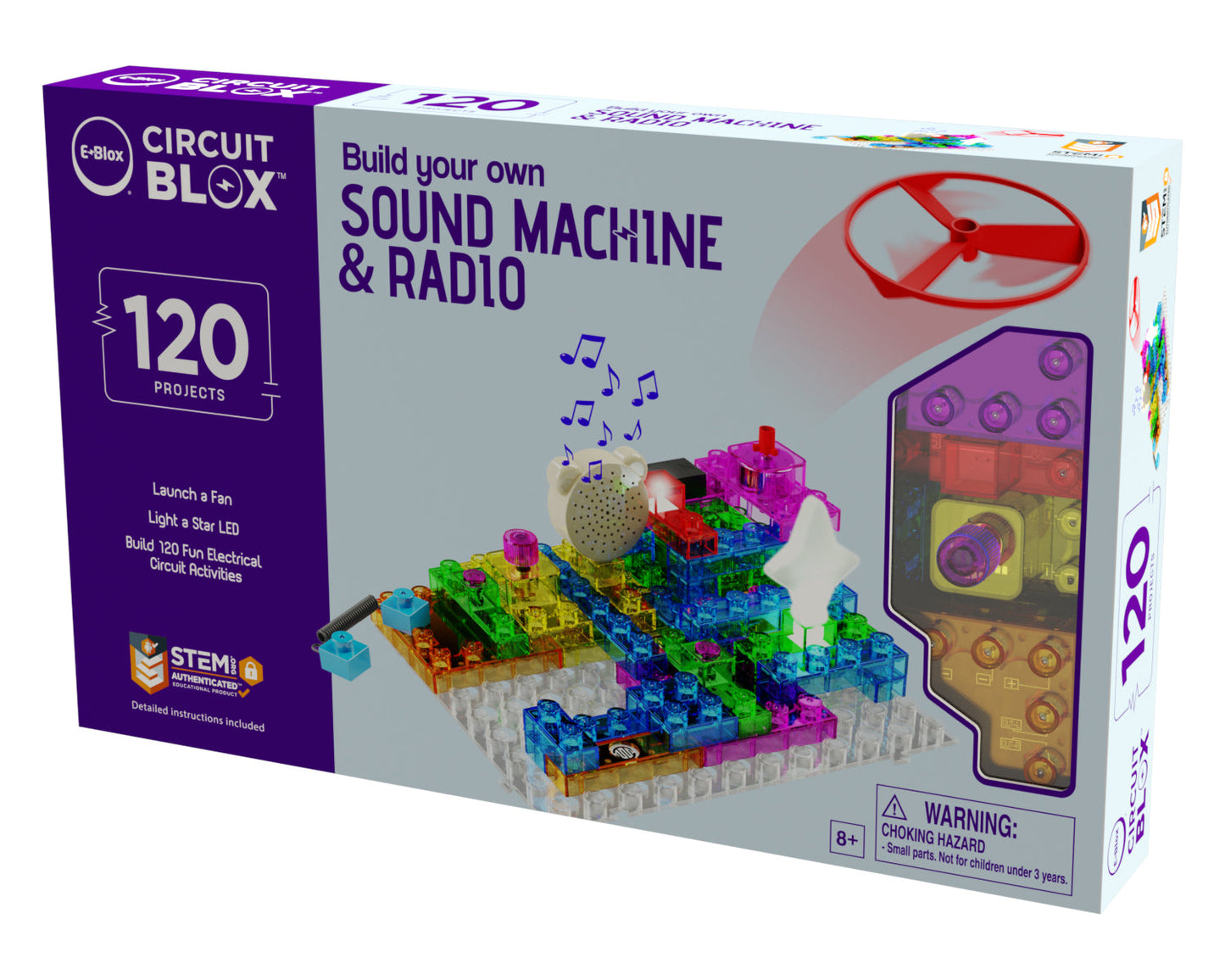 Circuit Blox™ 120 - E-Blox® Circuit Board Building Blocks Toys for Kids by E-Blox, Inc.