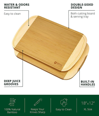 XL Cutting Board, Two Tone by Royal Craft Wood