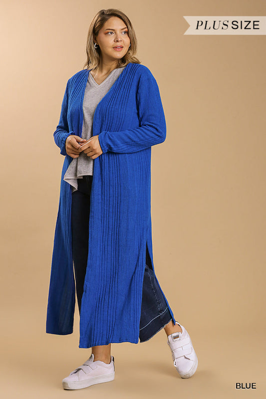 Open Front Long Body Cardigan by BlakWardrob