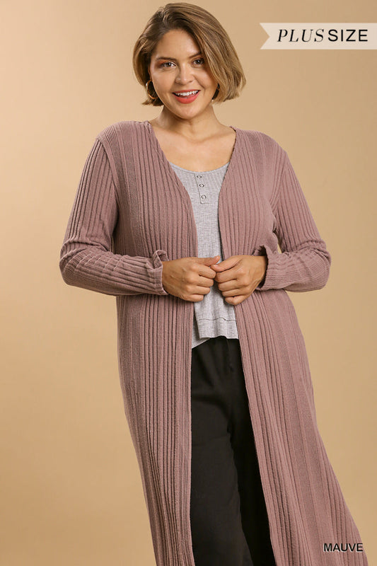 Open Front Long Body Cardigan by BlakWardrob