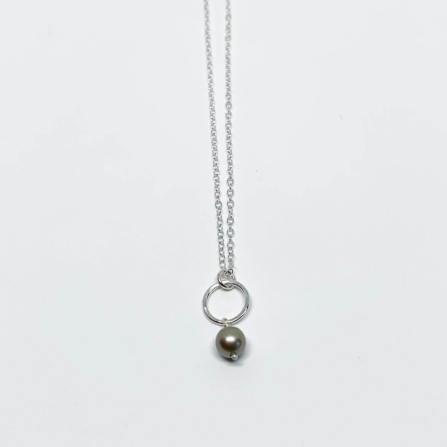 Mermaid Pearl Drop Charm Necklace by Jennifer Cervelli Jewelry