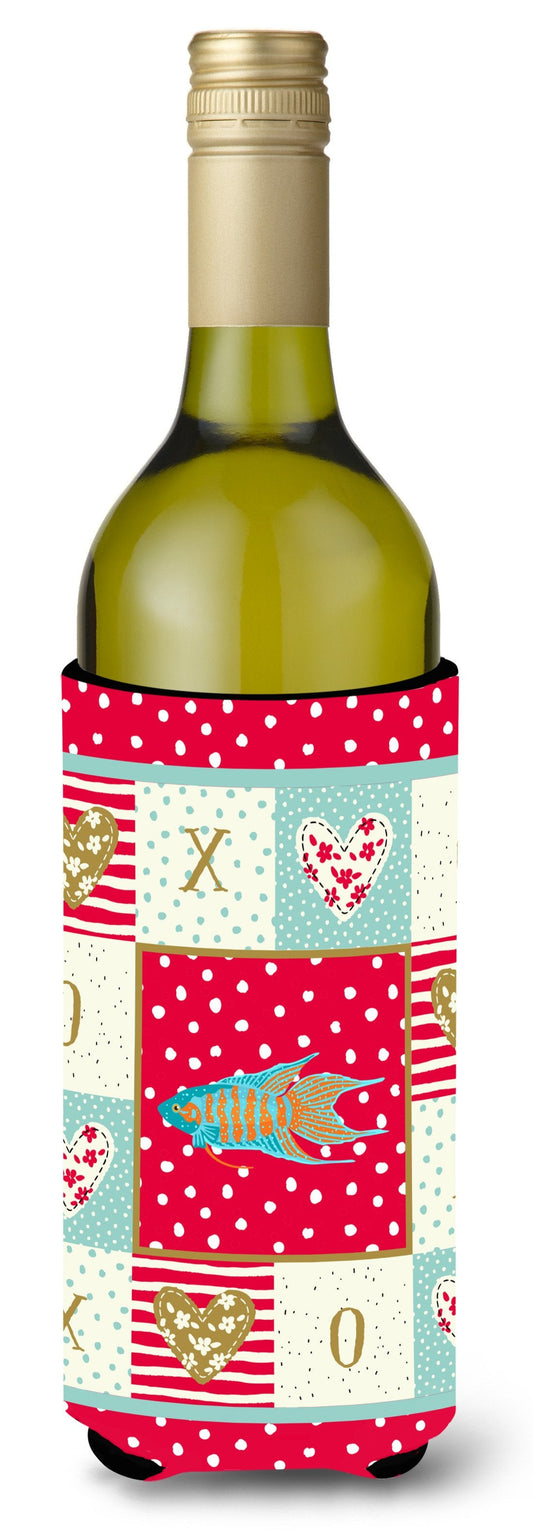 Paradise Fish Love Wine Bottle Hugger CK5491LITERK by Caroline's Treasures